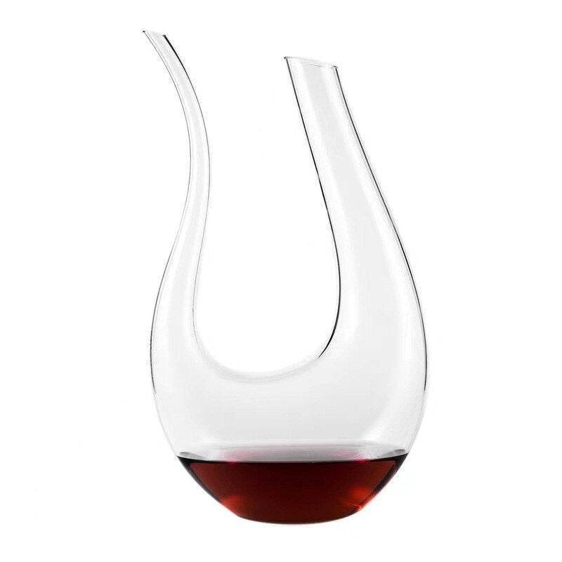 Big Decanter Handmade Snail Wine Decanter Creative Crystal Glass Wine Decanter Oblique Mouth Wine Dispenser acacuss