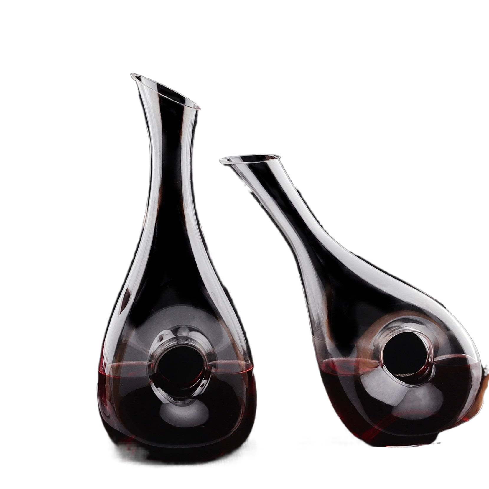 Big Decanter Handmade Snail Wine Decanter Creative Crystal Glass Wine Decanter Oblique Mouth Wine Dispenser acacuss