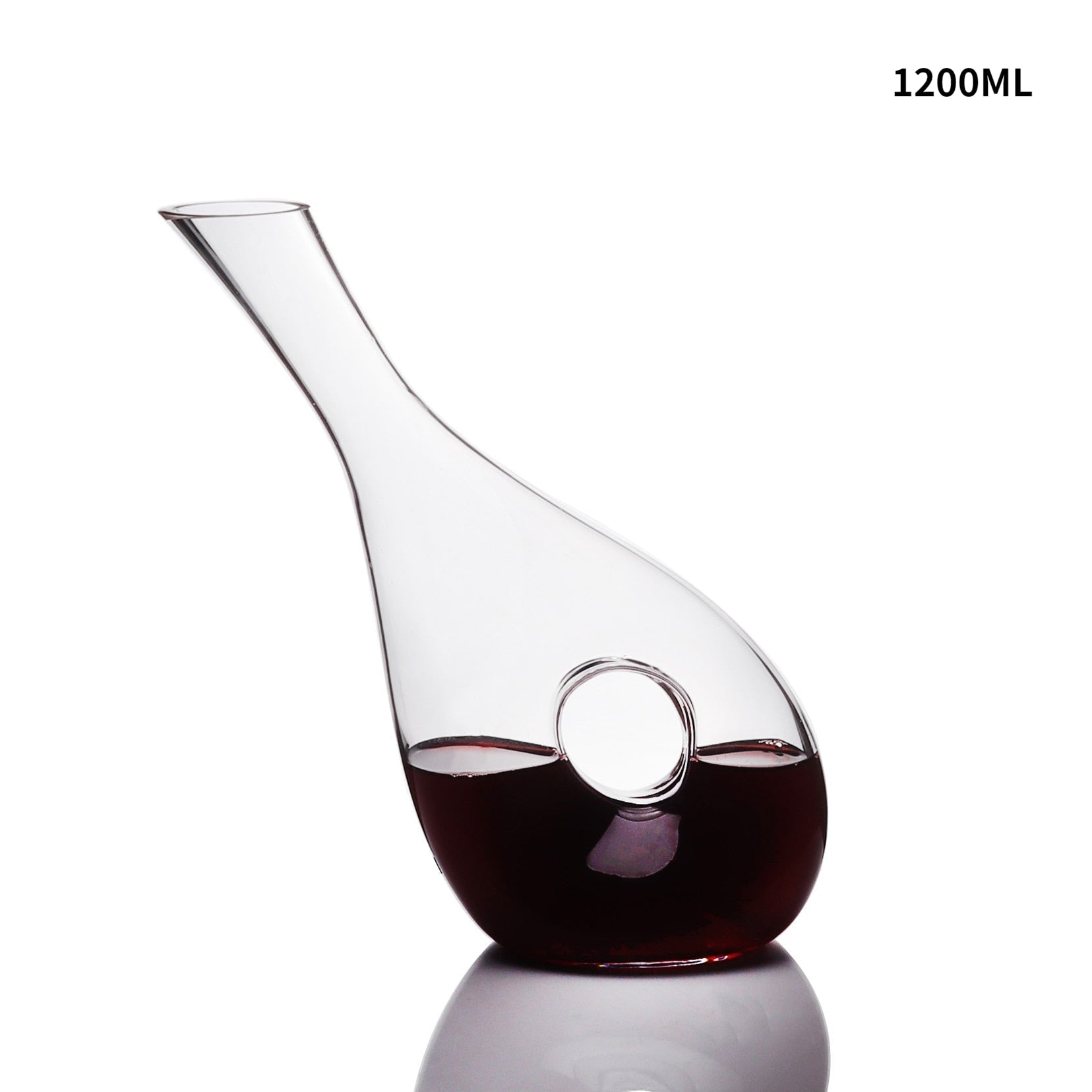 Big Decanter Handmade Snail Wine Decanter Creative Crystal Glass Wine Decanter Oblique Mouth Wine Dispenser acacuss