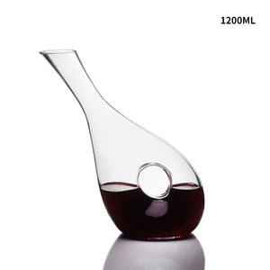 Big Decanter Handmade Snail Wine Decanter Creative Crystal Glass Wine Decanter Oblique Mouth Wine Dispenser acacuss