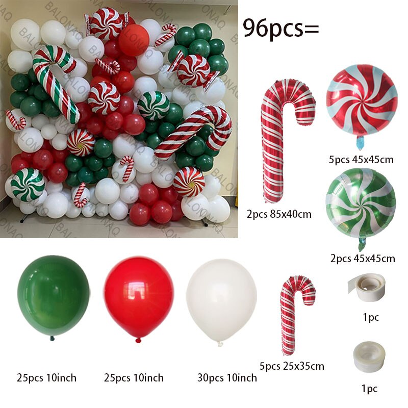 Big Gingerbread Man Balloon Xmas Balloon Toy Christmas Balloon Latex Balloon Christmas Party Decoration New Year 2023 Supplies acacuss