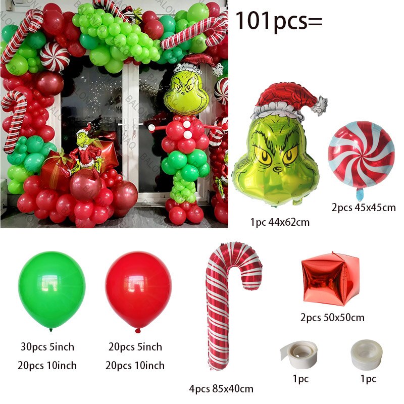 Big Gingerbread Man Balloon Xmas Balloon Toy Christmas Balloon Latex Balloon Christmas Party Decoration New Year 2023 Supplies acacuss