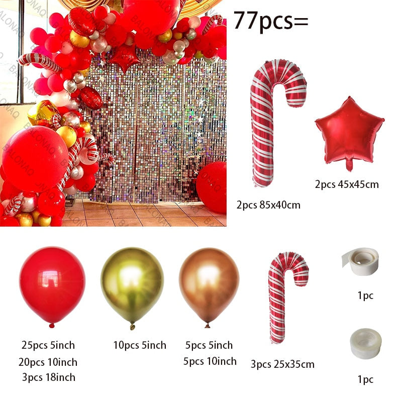 Big Gingerbread Man Balloon Xmas Balloon Toy Christmas Balloon Latex Balloon Christmas Party Decoration New Year 2023 Supplies acacuss