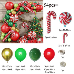 Big Gingerbread Man Balloon Xmas Balloon Toy Christmas Balloon Latex Balloon Christmas Party Decoration New Year 2023 Supplies acacuss