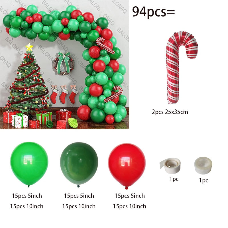 Big Gingerbread Man Balloon Xmas Balloon Toy Christmas Balloon Latex Balloon Christmas Party Decoration New Year 2023 Supplies acacuss