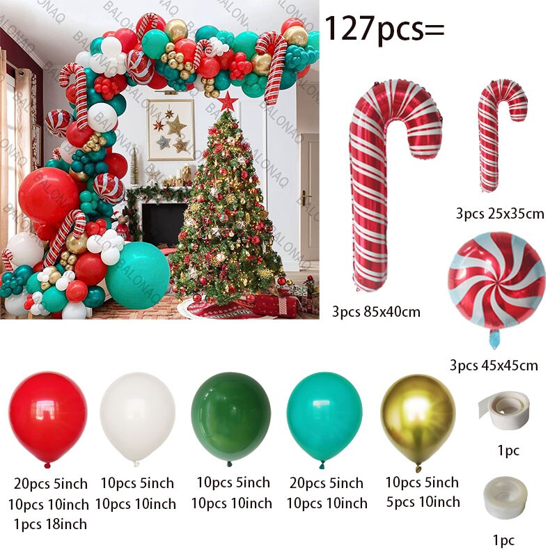 Big Gingerbread Man Balloon Xmas Balloon Toy Christmas Balloon Latex Balloon Christmas Party Decoration New Year 2023 Supplies acacuss