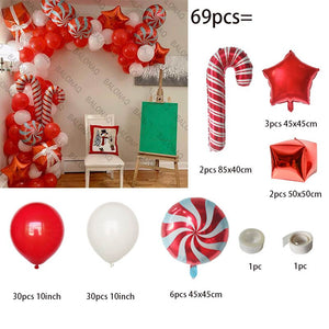 Big Gingerbread Man Balloon Xmas Balloon Toy Christmas Balloon Latex Balloon Christmas Party Decoration New Year 2023 Supplies acacuss