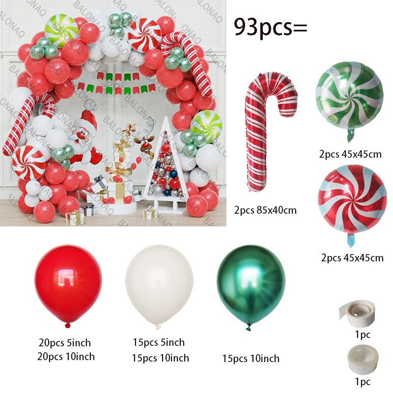 Big Gingerbread Man Balloon Xmas Balloon Toy Christmas Balloon Latex Balloon Christmas Party Decoration New Year 2023 Supplies acacuss