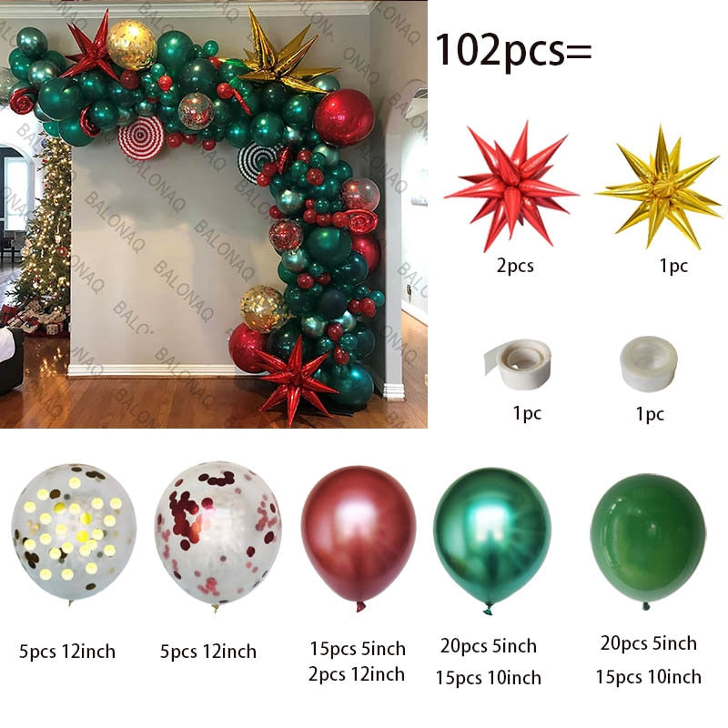 Big Gingerbread Man Balloon Xmas Balloon Toy Christmas Balloon Latex Balloon Christmas Party Decoration New Year 2023 Supplies acacuss