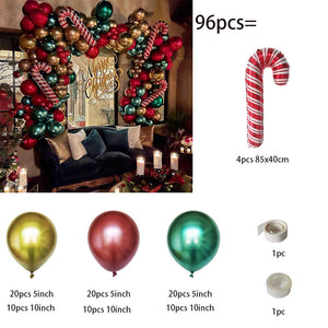 Big Gingerbread Man Balloon Xmas Balloon Toy Christmas Balloon Latex Balloon Christmas Party Decoration New Year 2023 Supplies acacuss
