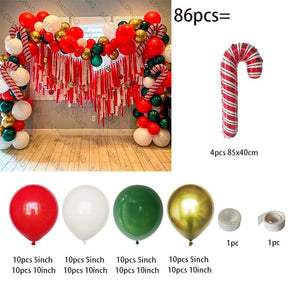 Big Gingerbread Man Balloon Xmas Balloon Toy Christmas Balloon Latex Balloon Christmas Party Decoration New Year 2023 Supplies acacuss