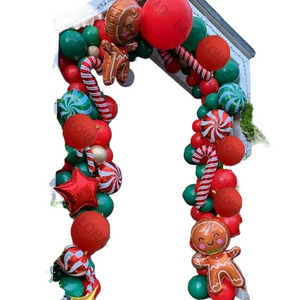 Big Gingerbread Man Balloon Xmas Balloon Toy Christmas Balloon Latex Balloon Christmas Party Decoration New Year 2023 Supplies acacuss