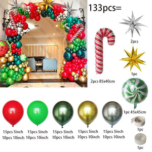 Big Gingerbread Man Balloon Xmas Balloon Toy Christmas Balloon Latex Balloon Christmas Party Decoration New Year 2023 Supplies acacuss