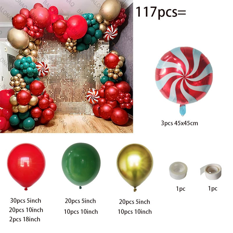 Big Gingerbread Man Balloon Xmas Balloon Toy Christmas Balloon Latex Balloon Christmas Party Decoration New Year 2023 Supplies acacuss