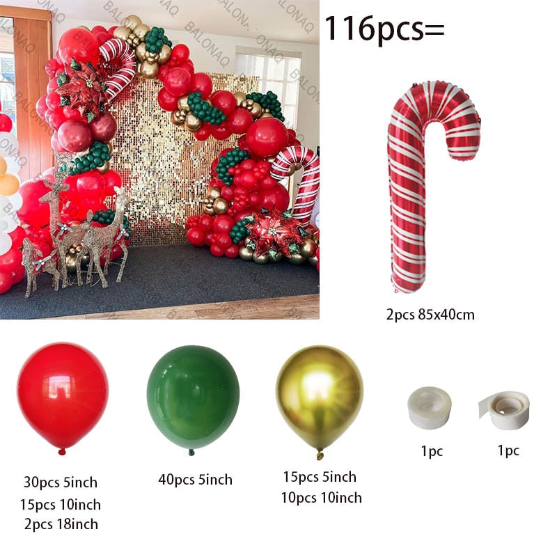 Big Gingerbread Man Balloon Xmas Balloon Toy Christmas Balloon Latex Balloon Christmas Party Decoration New Year 2023 Supplies acacuss