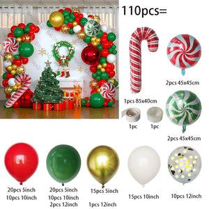 Big Gingerbread Man Balloon Xmas Balloon Toy Christmas Balloon Latex Balloon Christmas Party Decoration New Year 2023 Supplies acacuss