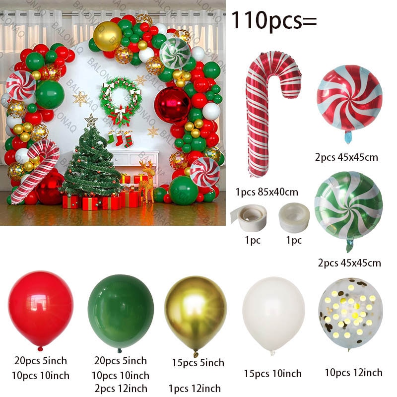 Big Gingerbread Man Balloon Xmas Balloon Toy Christmas Balloon Latex Balloon Christmas Party Decoration New Year 2023 Supplies acacuss