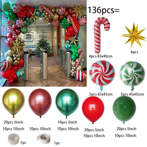 Big Gingerbread Man Balloon Xmas Balloon Toy Christmas Balloon Latex Balloon Christmas Party Decoration New Year 2023 Supplies acacuss