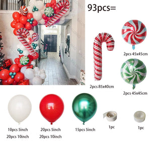 Big Gingerbread Man Balloon Xmas Balloon Toy Christmas Balloon Latex Balloon Christmas Party Decoration New Year 2023 Supplies acacuss