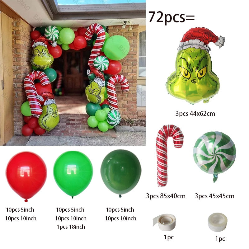 Big Gingerbread Man Balloon Xmas Balloon Toy Christmas Balloon Latex Balloon Christmas Party Decoration New Year 2023 Supplies acacuss