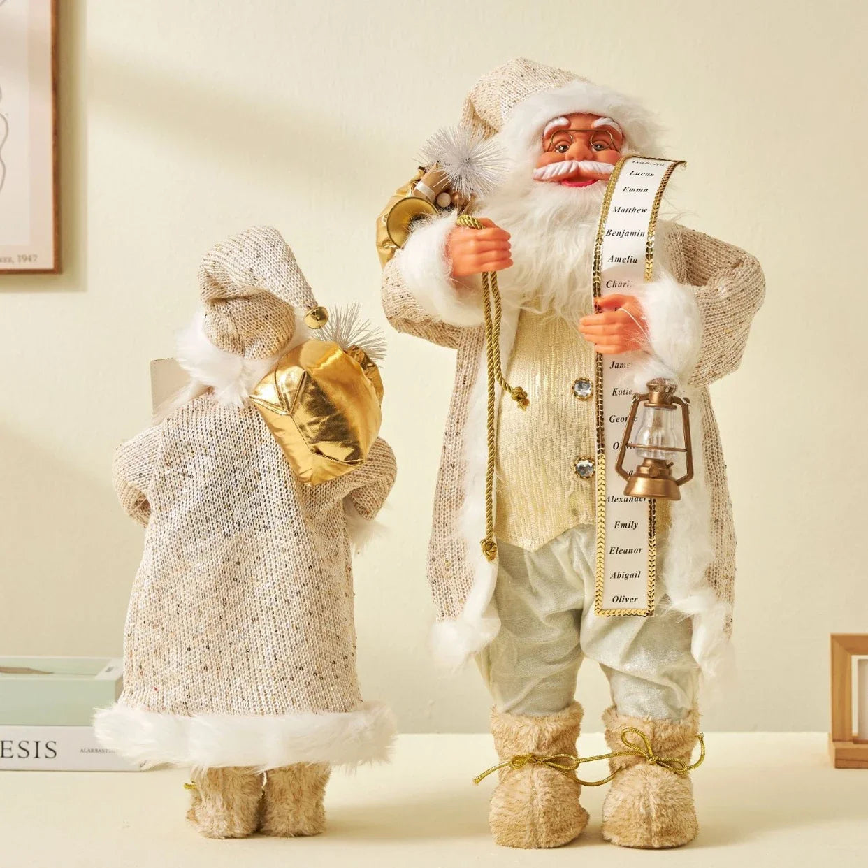 Big Santa Claus Dolls Xmas Pendants 2024 New Year Merry Christmas Tree Decor for Home Kids Naviidad Presents Noel Gifts Natal acacuss