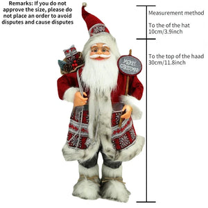 Big Santa Claus Dolls Xmas Pendants 2024 New Year Merry Christmas Tree Decor for Home Kids Naviidad Presents Noel Gifts Natal acacuss