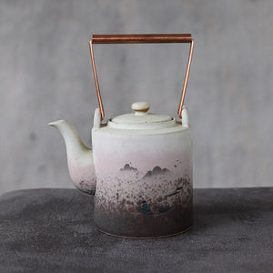 Big capacity ceramic teapots mountain kettle chinese tea pot 400ml acacuss