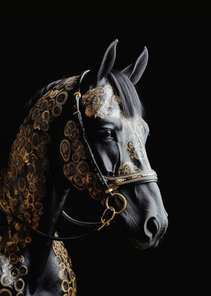 Black And Gold Animals Poster Animal Eagle Lion Carp Wolf Photo Canvas Print Poster Wall Art Decoration Painting Home Decoration acacuss