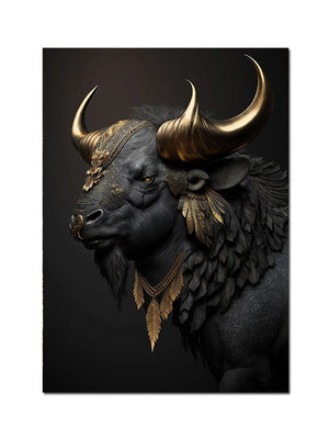 Black And Gold King Animals Monkey Bee Snake Scorpion Lion Canvas Painting Crown Poster Print For Living Room Home Decoration acacuss