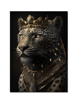 Black And Gold King Animals Monkey Bee Snake Scorpion Lion Canvas Painting Crown Poster Print For Living Room Home Decoration acacuss