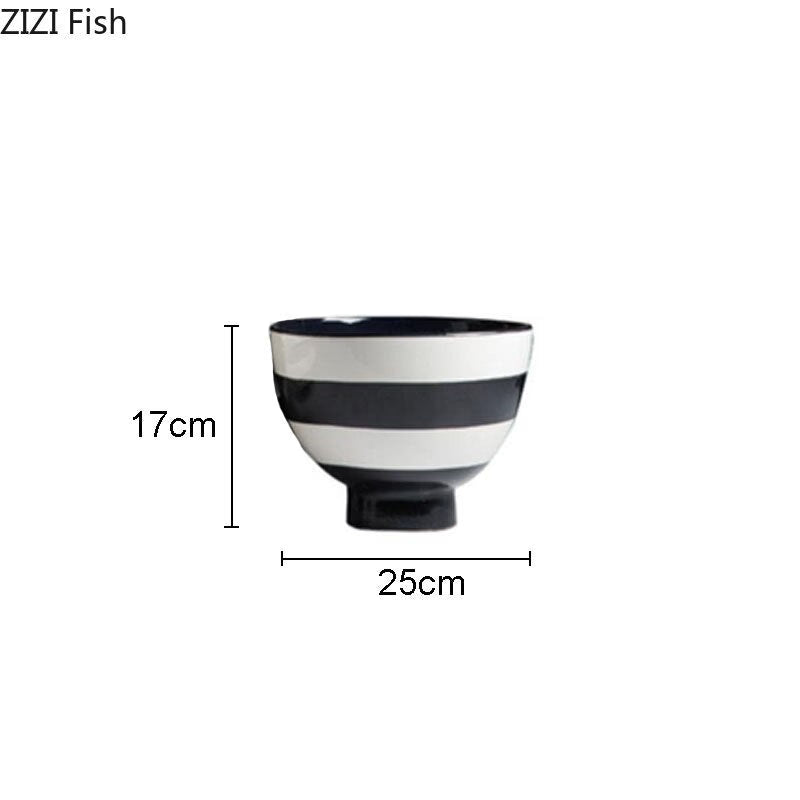 Black and White Resin Crafts Vase Desk Decoration Flowers Pots Decorative Flower Arrangement Floral Vases Modern Home Decor acacuss