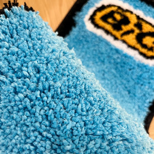Blue Lighter Tufted Rug Art Rug for Bedroom Living Room Retro Rainbow Fluffy Anti-slip Bath Bathroom Rug Nonslip Mat Home Decor acacuss