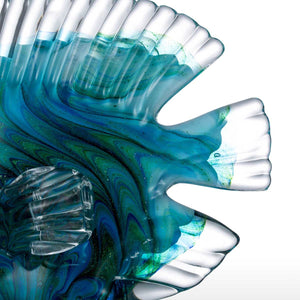 Blue Tropical Fish Glass Sculpture Glass Fish Sculpture Modern Art Favor Gift Artwork Home Decoration acacuss