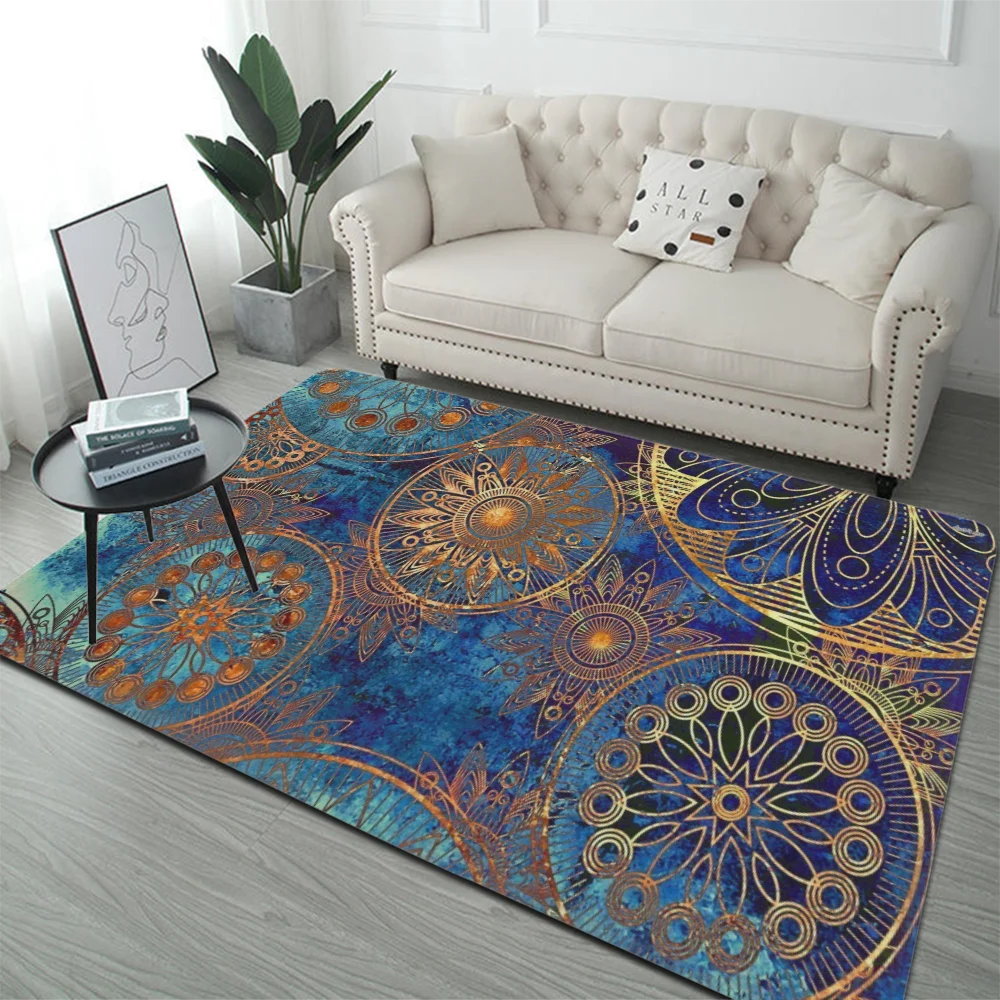 Bohemia Mandala Floor Mat Floor Mat INS Style Soft Bedroom Floor House Laundry Room Mat Anti-skid Household Carpets acacuss