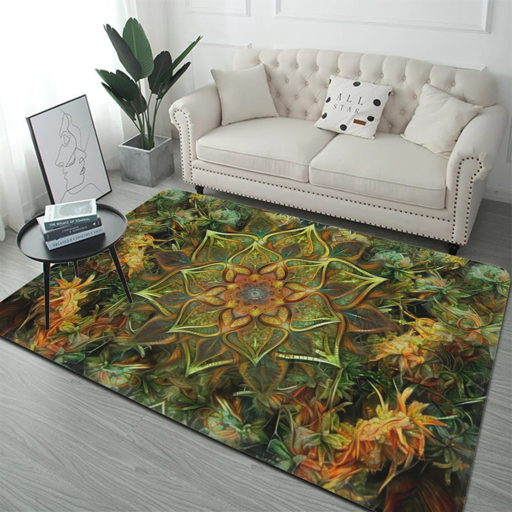 Bohemia Mandala Floor Mat Floor Mat INS Style Soft Bedroom Floor House Laundry Room Mat Anti-skid Household Carpets acacuss