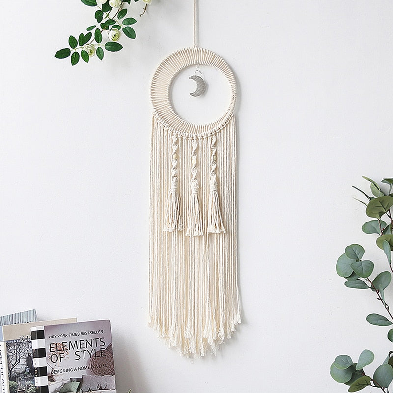 Bohemian Cotton Rope Woven Lacework Dream Catcher Home Ornament Wedding Decoration Girlfriend Gift Wind Chimes Owl Dreamcatchers acacuss