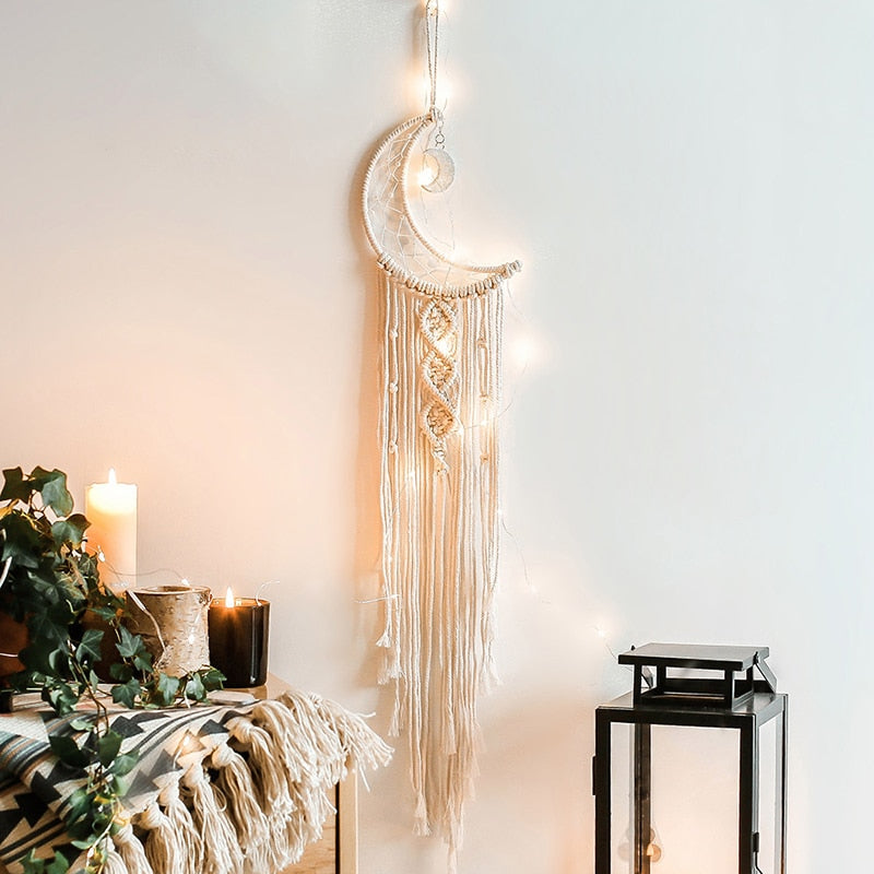 Bohemian Cotton Rope Woven Lacework Dream Catcher Home Ornament Wedding Decoration Girlfriend Gift Wind Chimes Owl Dreamcatchers acacuss