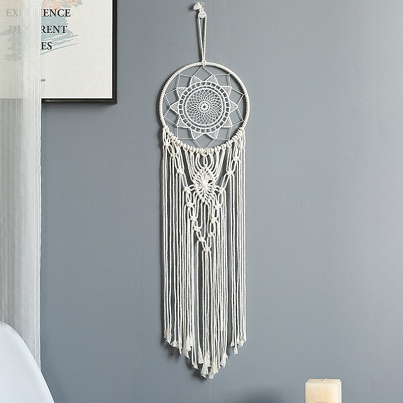 Bohemian Cotton Rope Woven Lacework Dream Catcher Home Ornament Wedding Decoration Girlfriend Gift Wind Chimes Owl Dreamcatchers acacuss