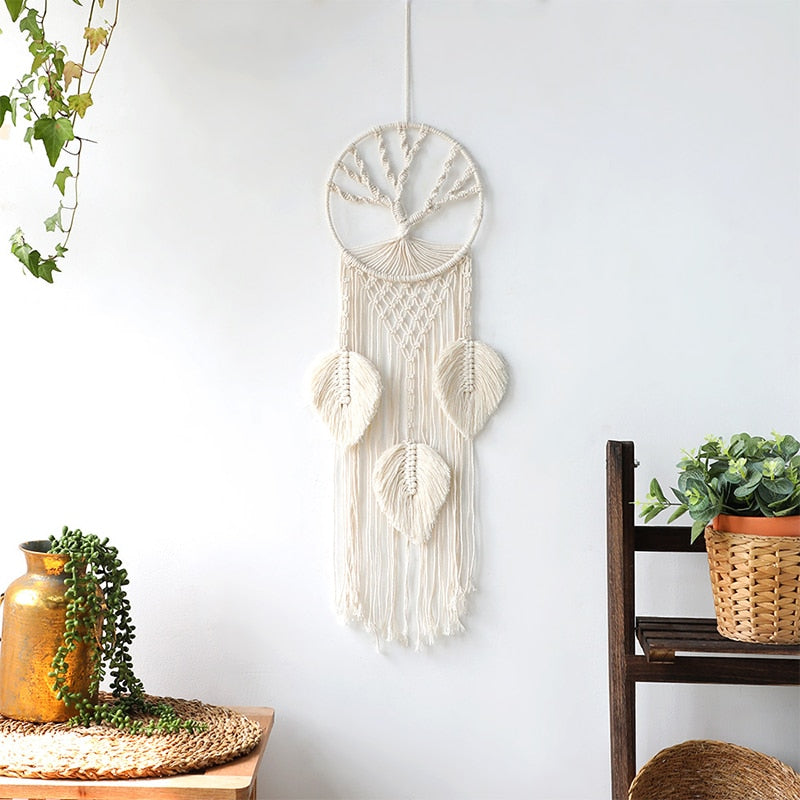 Bohemian Cotton Rope Woven Lacework Dream Catcher Home Ornament Wedding Decoration Girlfriend Gift Wind Chimes Owl Dreamcatchers acacuss