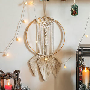 Bohemian Cotton Rope Woven Lacework Dream Catcher Home Ornament Wedding Decoration Girlfriend Gift Wind Chimes Owl Dreamcatchers acacuss
