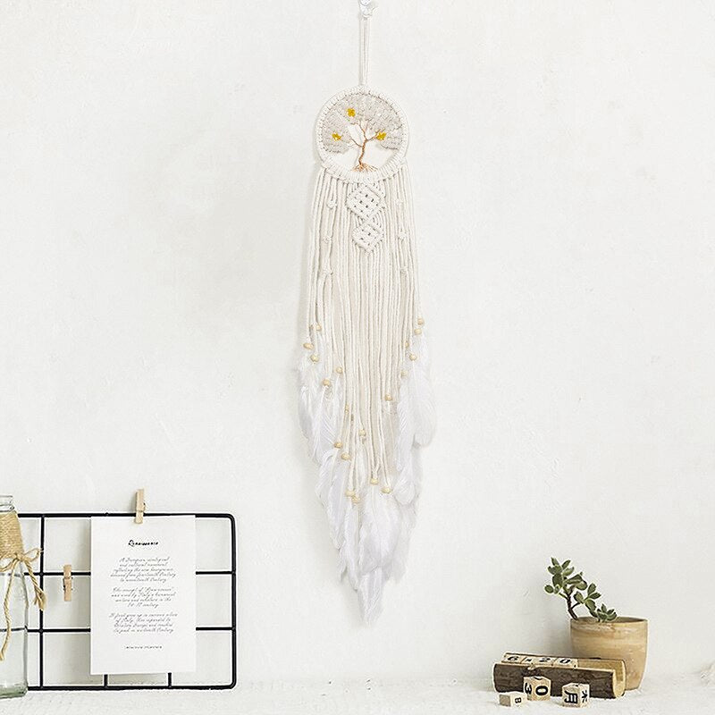 Bohemian Cotton Rope Woven Lacework Dream Catcher Home Ornament Wedding Decoration Girlfriend Gift Wind Chimes Owl Dreamcatchers acacuss