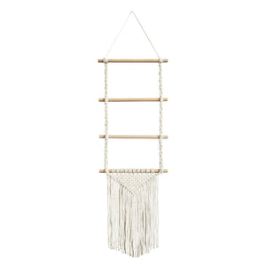 Bohemian Diy Hand-woven Hair Accessories Hairpin Storage Rack Cotton Rope Tapestry Tassel Home Wall Decoration. acacuss