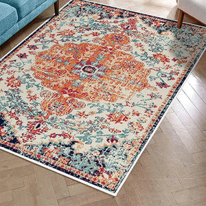 Bohemian European Classic Household Anti-slip Water Absorbent Floor Mat Restaurant Kitchen Anti Slip Anti-Fouling Retro Carpet acacuss