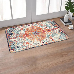 Bohemian European Classic Household Anti-slip Water Absorbent Floor Mat Restaurant Kitchen Anti Slip Anti-Fouling Retro Carpet acacuss