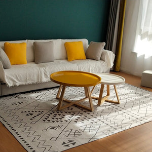 Bohemian National Style Living Room Carpet Retro Hotel Homestay Decoration Carpets Light Luxury Bedroom Bedside Large Area Rug acacuss