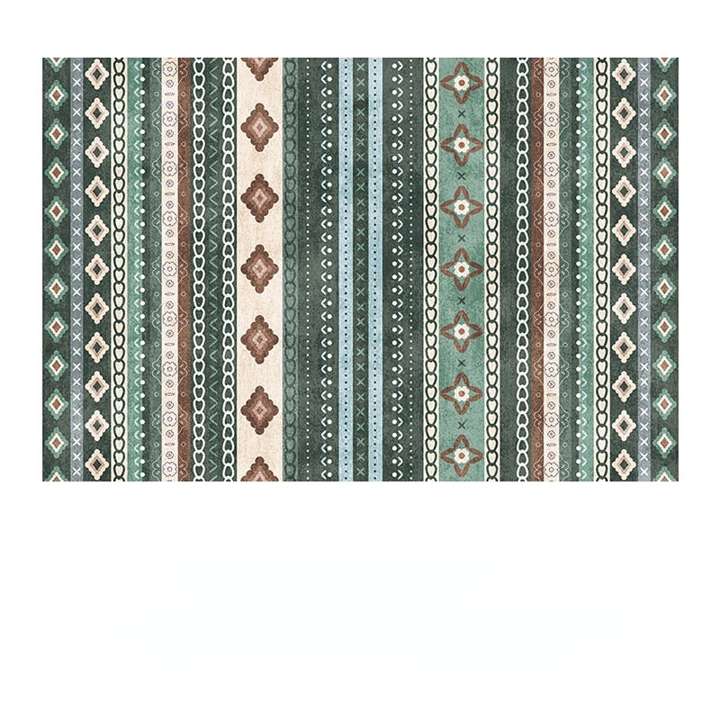 Bohemian National Style Living Room Carpet Retro Hotel Homestay Decoration Carpets Light Luxury Bedroom Bedside Large Area Rug acacuss