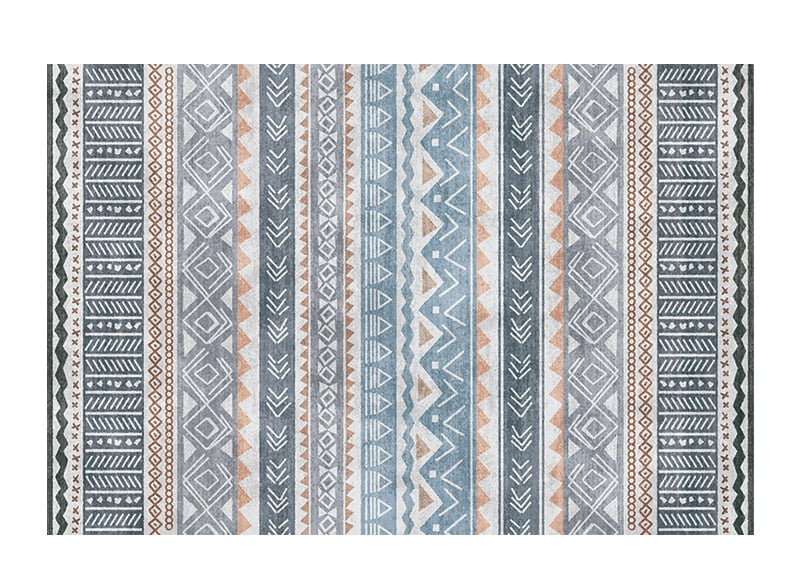 Bohemian National Style Living Room Carpet Retro Hotel Homestay Decoration Carpets Light Luxury Bedroom Bedside Large Area Rug acacuss
