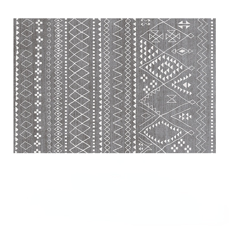 Bohemian National Style Living Room Carpet Retro Hotel Homestay Decoration Carpets Light Luxury Bedroom Bedside Large Area Rug acacuss