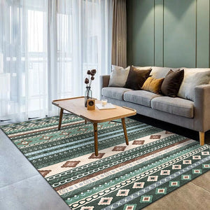 Bohemian National Style Living Room Carpet Retro Hotel Homestay Decoration Carpets Light Luxury Bedroom Bedside Large Area Rug acacuss