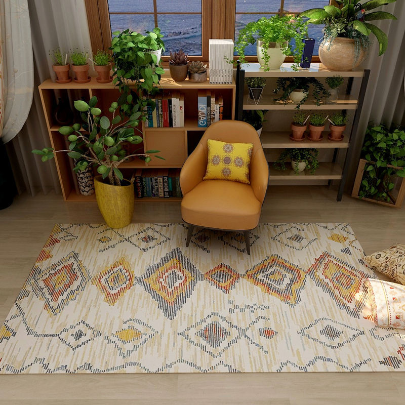 Bohemian Style Carpets for Living Room Morocco Bedroom Decor Carpet Persian Large Area Rugs Lounge Rug Home Non-slip Floor Mat acacuss